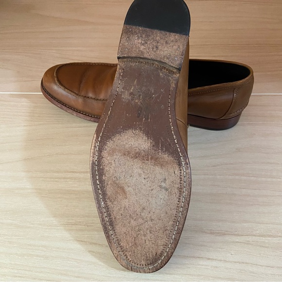 Coach Men Declan Penny Loafers Leather Brown Business Dress Shoes Brown Classic - Picture 8 of 12